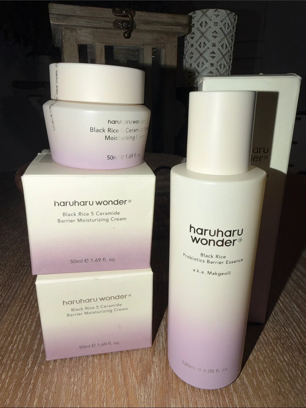 Haruharu Wonder Black Rice Essence and 2 pk Ceramide Creams! RV:$60!!